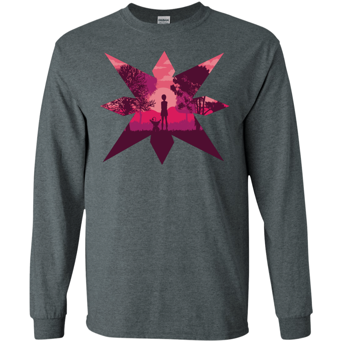 T-Shirts Dark Heather / S Light Men's Long Sleeve T-Shirt