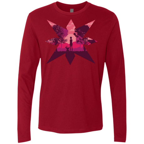 T-Shirts Cardinal / S Light Men's Premium Long Sleeve