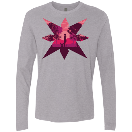 T-Shirts Heather Grey / S Light Men's Premium Long Sleeve