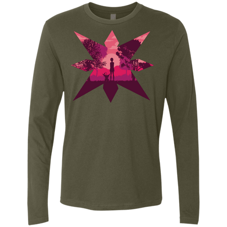 T-Shirts Military Green / S Light Men's Premium Long Sleeve