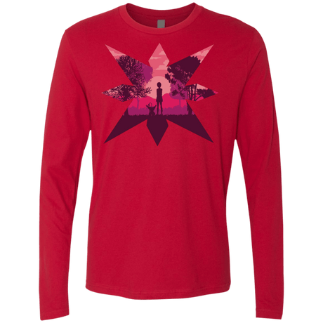 T-Shirts Red / S Light Men's Premium Long Sleeve