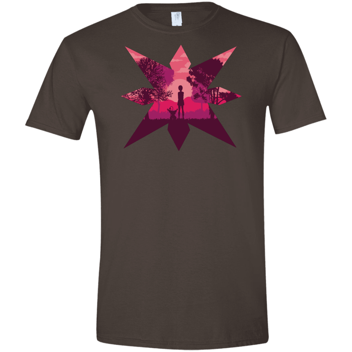 T-Shirts Dark Chocolate / S Light Men's Semi-Fitted Softstyle