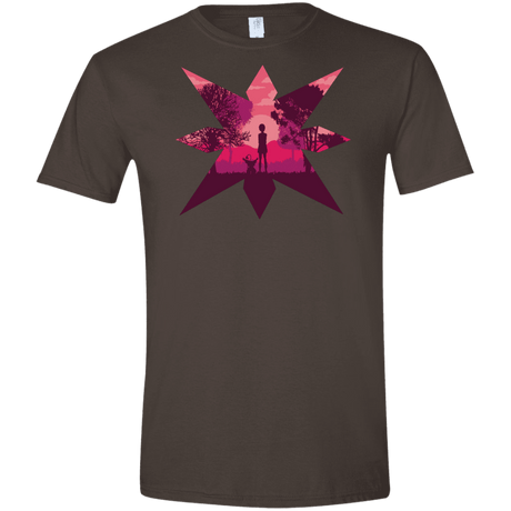 T-Shirts Dark Chocolate / S Light Men's Semi-Fitted Softstyle