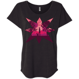 T-Shirts Vintage Black / X-Small Light Triblend Dolman Sleeve