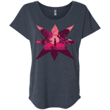 T-Shirts Vintage Navy / X-Small Light Triblend Dolman Sleeve