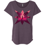 T-Shirts Vintage Purple / X-Small Light Triblend Dolman Sleeve