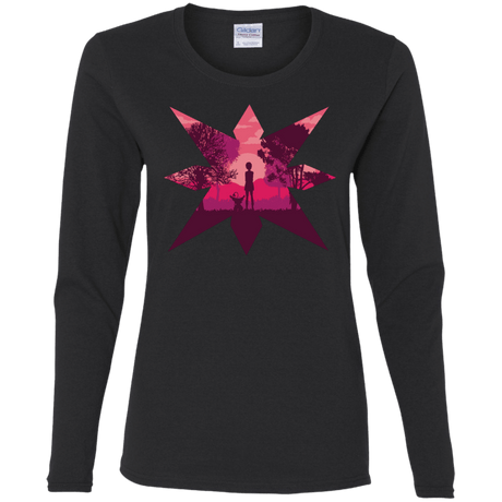 T-Shirts Black / S Light Women's Long Sleeve T-Shirt