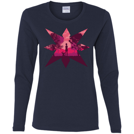 T-Shirts Navy / S Light Women's Long Sleeve T-Shirt