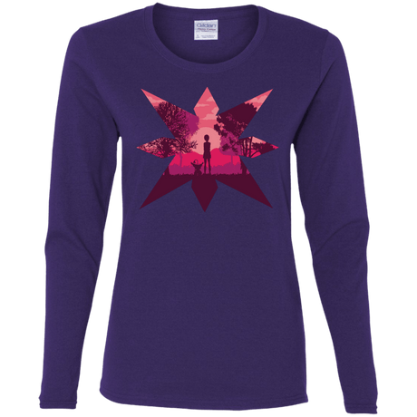 T-Shirts Purple / S Light Women's Long Sleeve T-Shirt