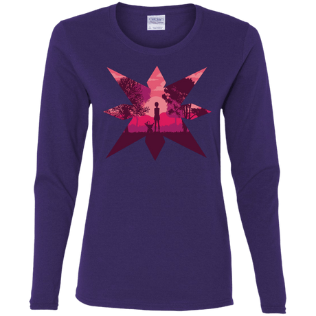 T-Shirts Purple / S Light Women's Long Sleeve T-Shirt