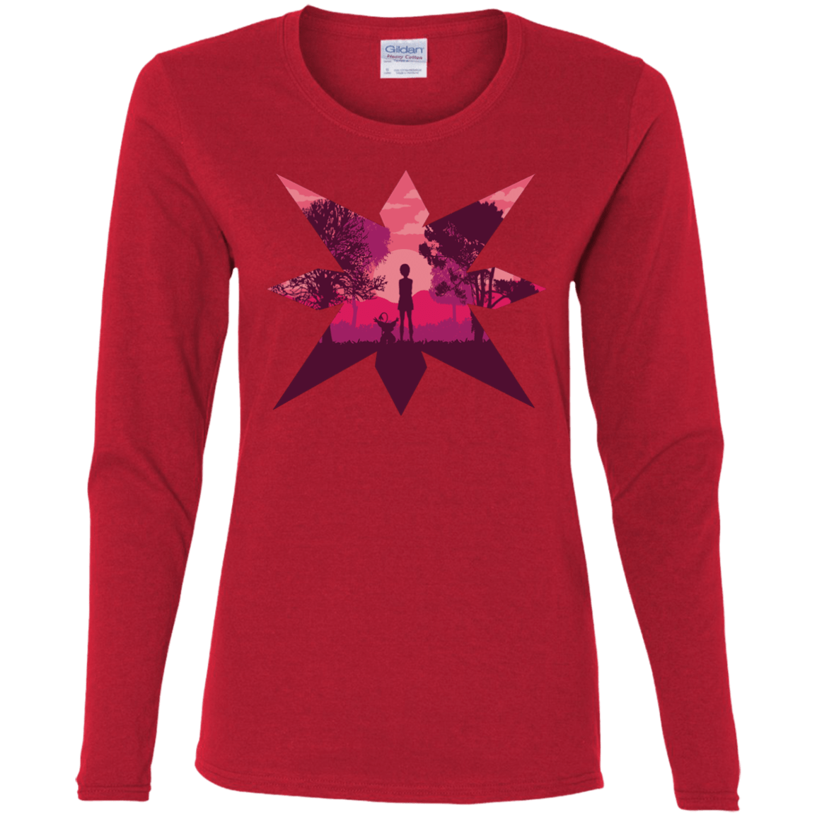 T-Shirts Red / S Light Women's Long Sleeve T-Shirt