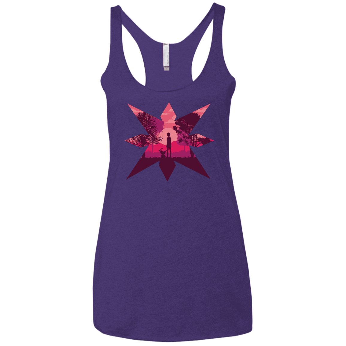 T-Shirts Purple Rush / X-Small Light Women's Triblend Racerback Tank