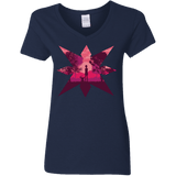 T-Shirts Navy / S Light Women's V-Neck T-Shirt