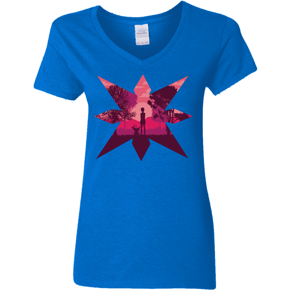 T-Shirts Royal / S Light Women's V-Neck T-Shirt