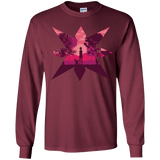 T-Shirts Maroon / YS Light Youth Long Sleeve T-Shirt