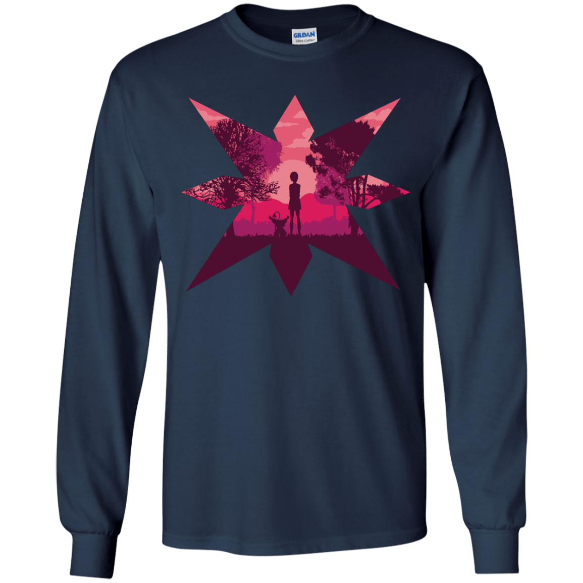 T-Shirts Navy / YS Light Youth Long Sleeve T-Shirt