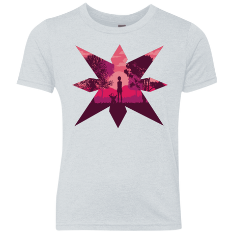 T-Shirts Heather White / YXS Light Youth Triblend T-Shirt