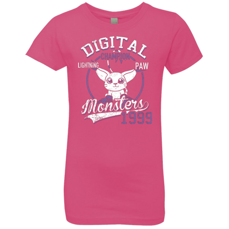 T-Shirts Hot Pink / YXS Lightning Paw Girls Premium T-Shirt