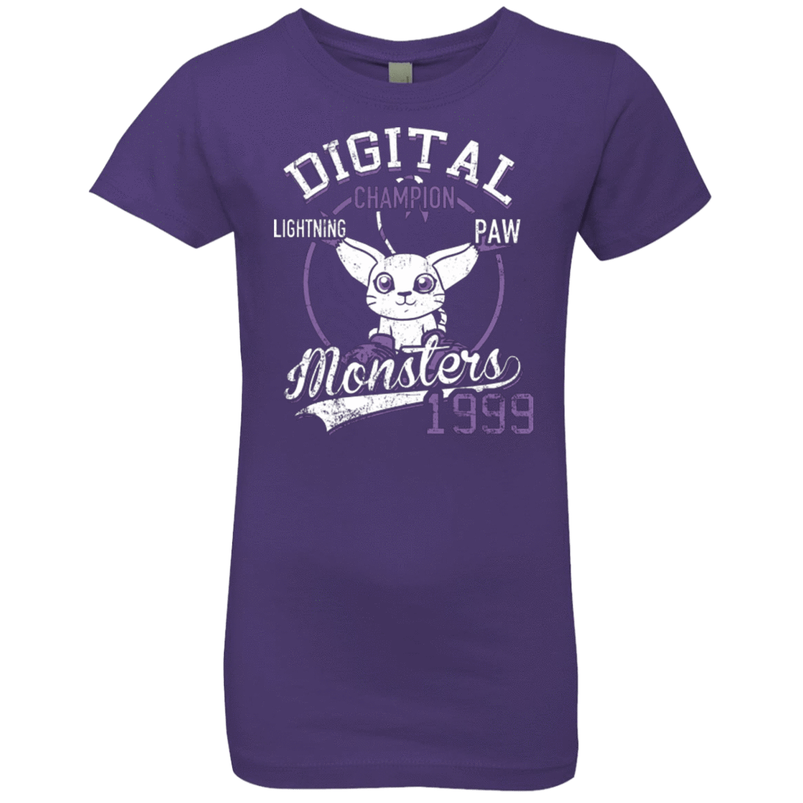 T-Shirts Purple Rush / YXS Lightning Paw Girls Premium T-Shirt