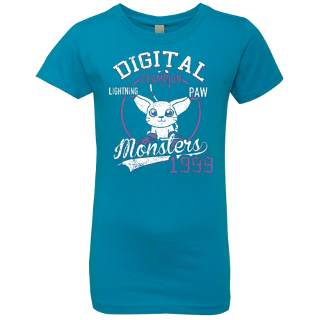 T-Shirts Turquoise / YXS Lightning Paw Girls Premium T-Shirt