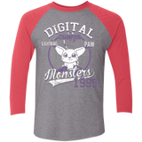 T-Shirts Premium Heather/ Vintage Red / X-Small Lightning Paw Men's Triblend 3/4 Sleeve