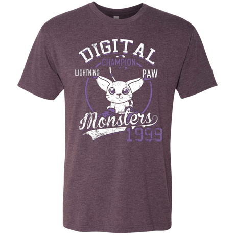 T-Shirts Vintage Purple / Small Lightning Paw Men's Triblend T-Shirt