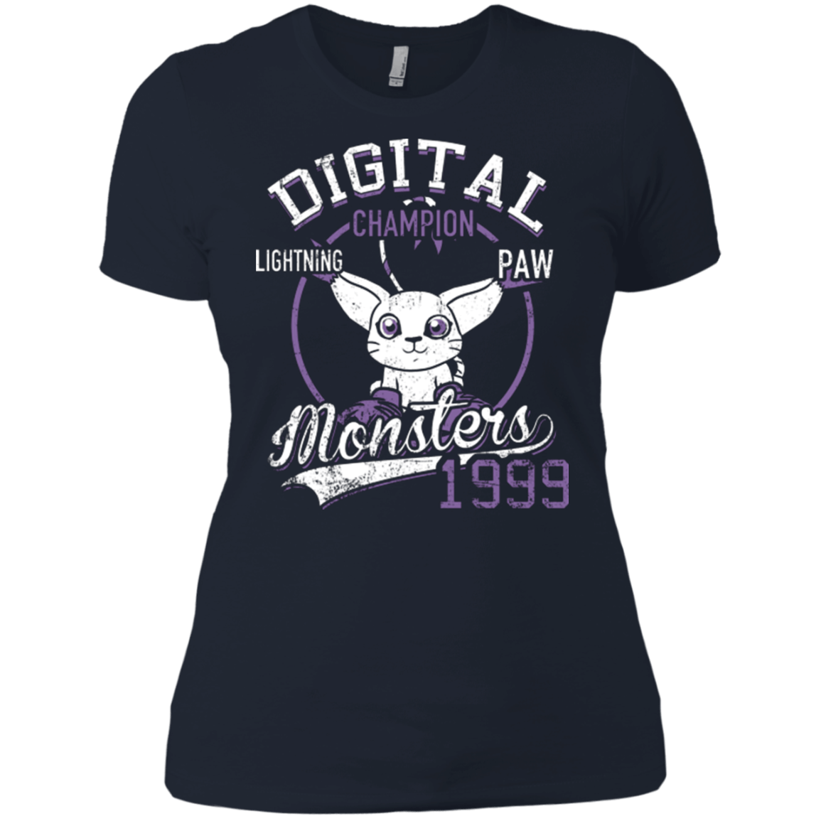 T-Shirts Midnight Navy / X-Small Lightning Paw Women's Premium T-Shirt
