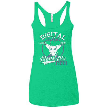 T-Shirts Envy / X-Small Lightning Paw Women's Triblend Racerback Tank