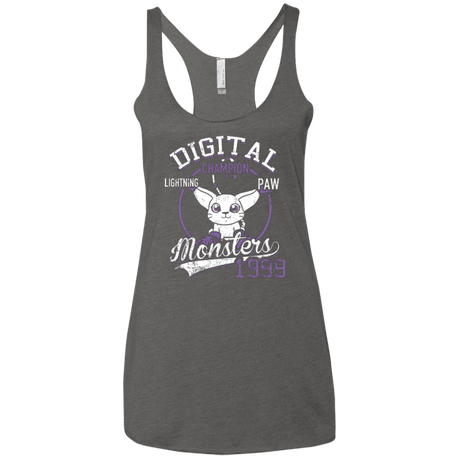 T-Shirts Premium Heather / X-Small Lightning Paw Women's Triblend Racerback Tank