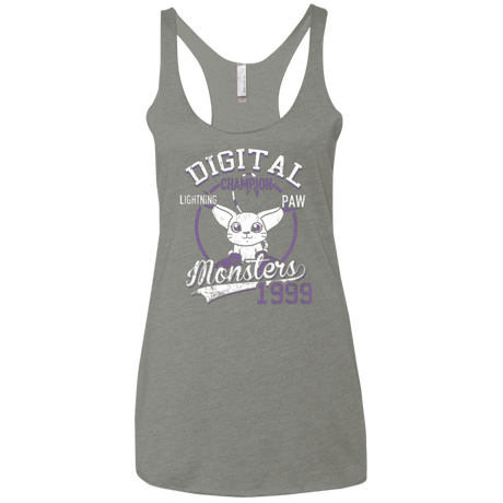 T-Shirts Venetian Grey / X-Small Lightning Paw Women's Triblend Racerback Tank