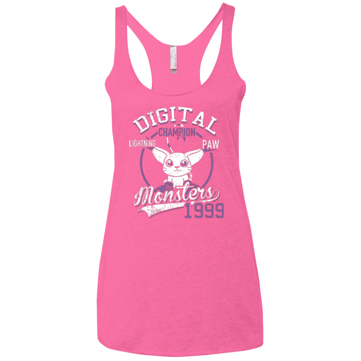 T-Shirts Vintage Pink / X-Small Lightning Paw Women's Triblend Racerback Tank