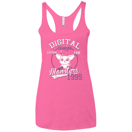 T-Shirts Vintage Pink / X-Small Lightning Paw Women's Triblend Racerback Tank