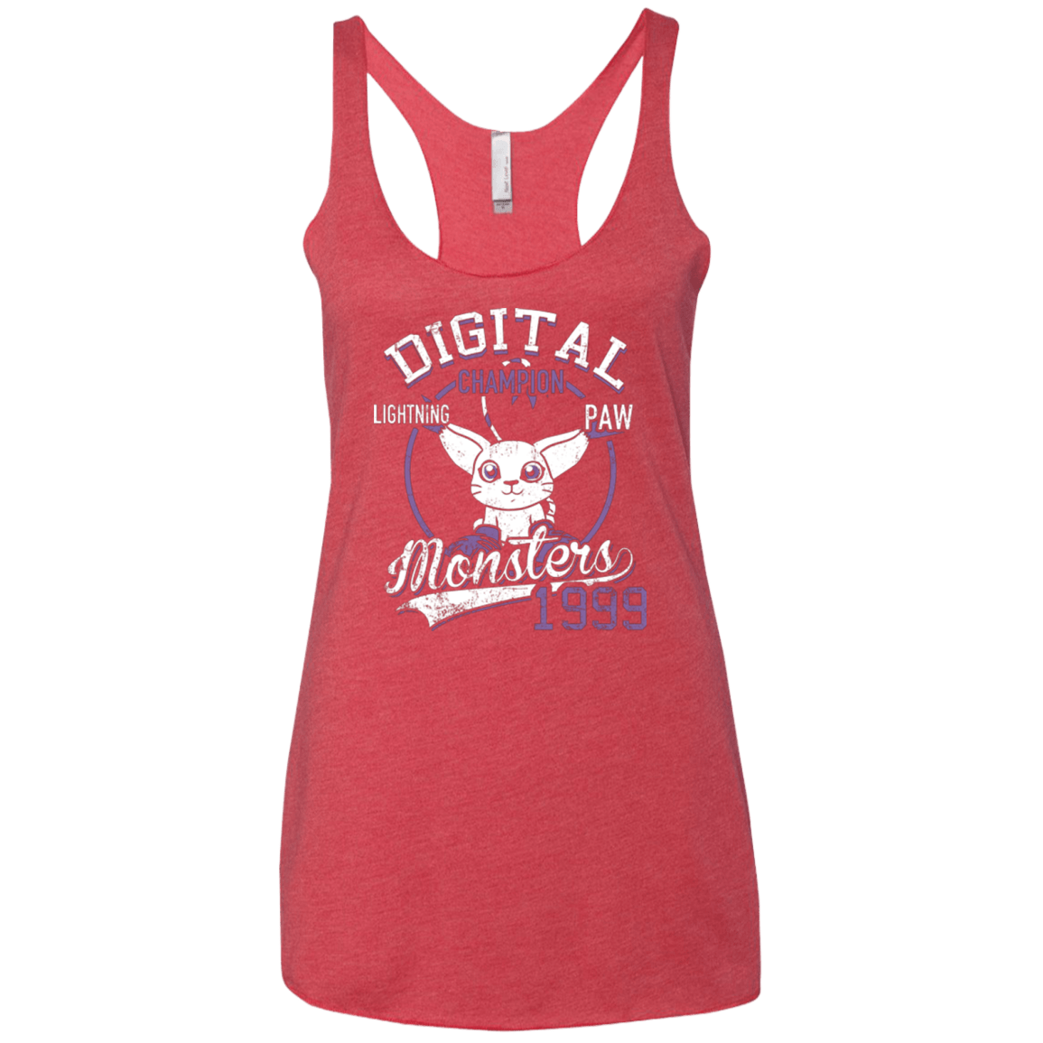 T-Shirts Vintage Red / X-Small Lightning Paw Women's Triblend Racerback Tank
