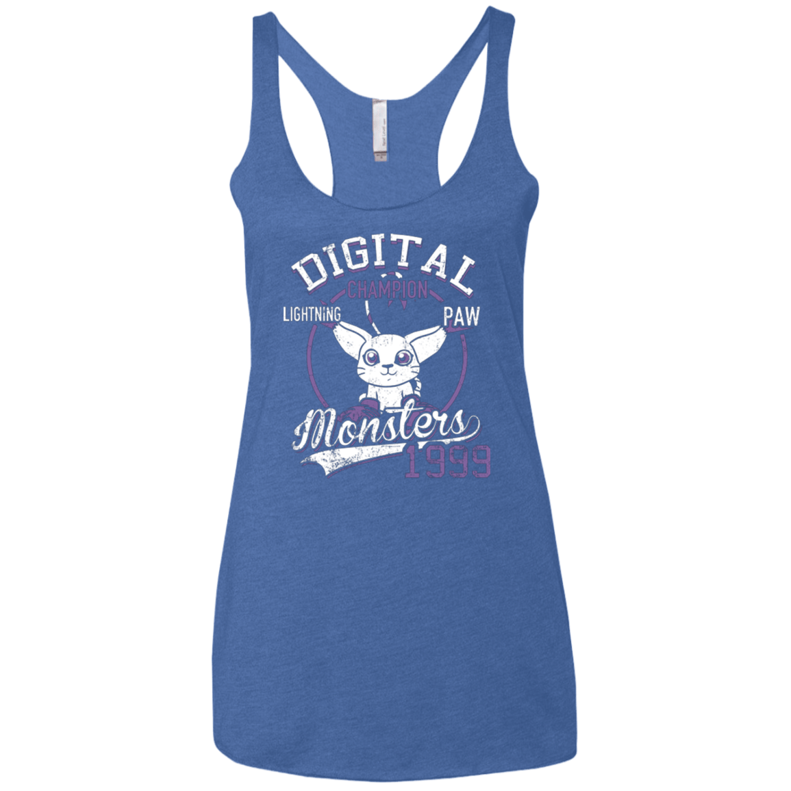 T-Shirts Vintage Royal / X-Small Lightning Paw Women's Triblend Racerback Tank