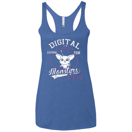T-Shirts Vintage Royal / X-Small Lightning Paw Women's Triblend Racerback Tank