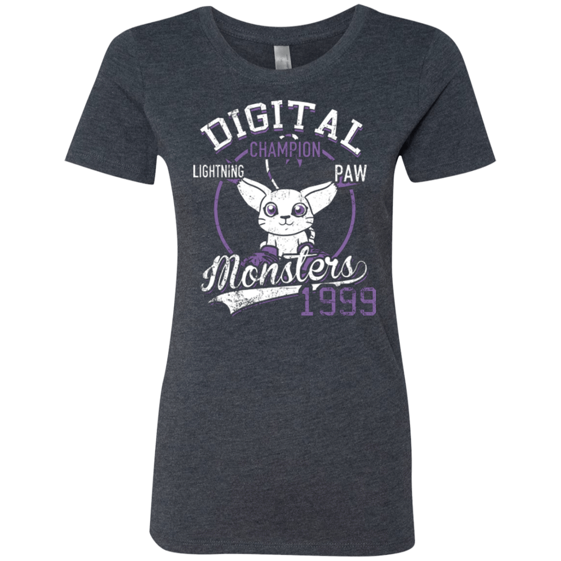 T-Shirts Vintage Navy / Small Lightning Paw Women's Triblend T-Shirt