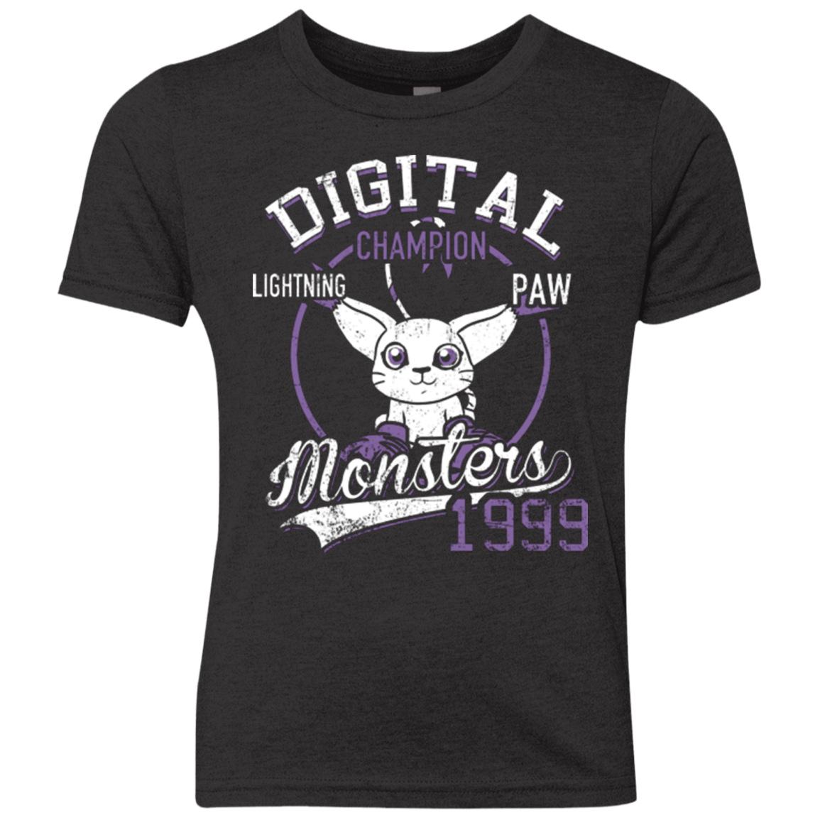 T-Shirts Vintage Black / YXS Lightning Paw Youth Triblend T-Shirt