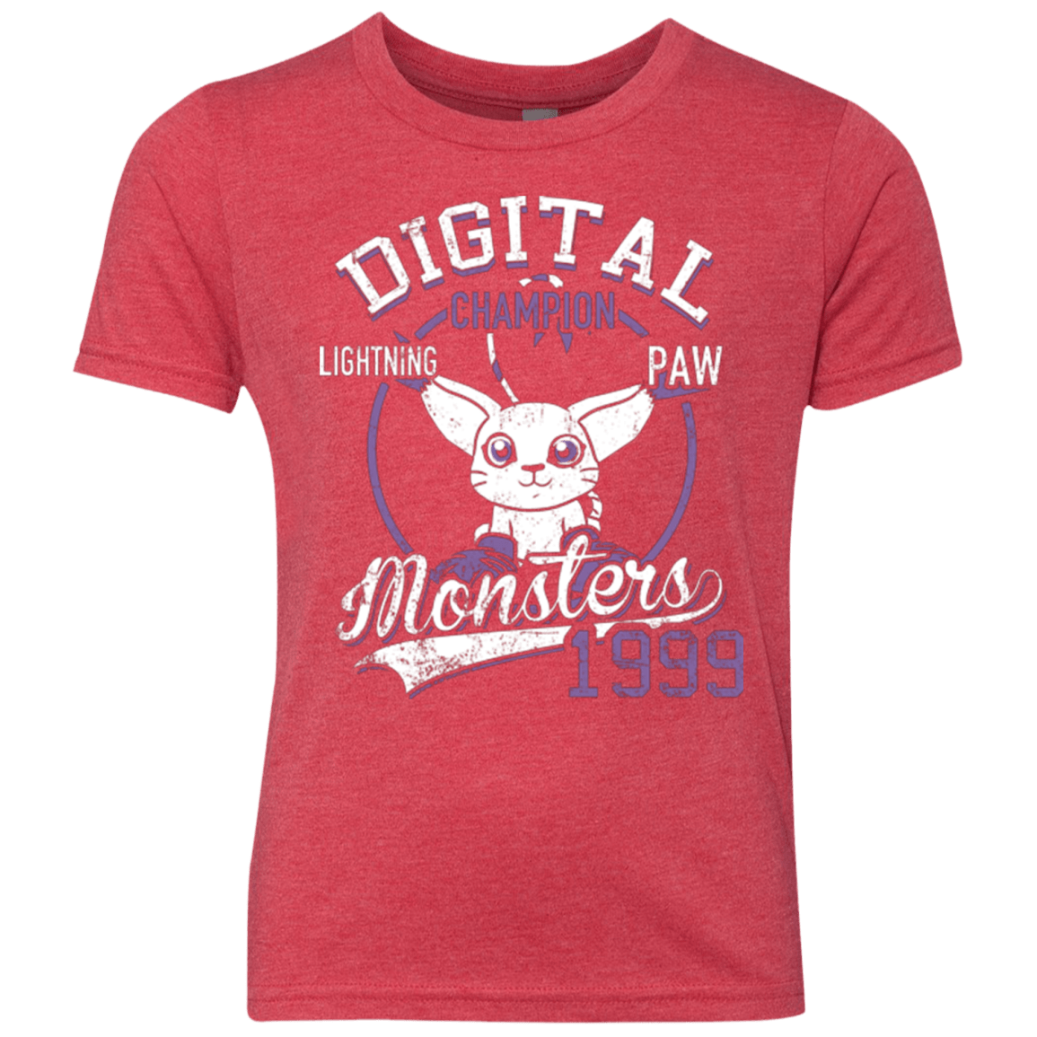 T-Shirts Vintage Red / YXS Lightning Paw Youth Triblend T-Shirt