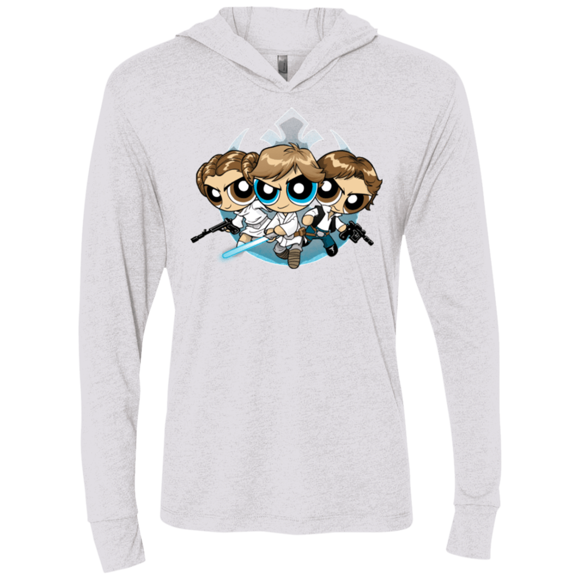 T-Shirts Heather White / X-Small Lightside Triblend Long Sleeve Hoodie Tee