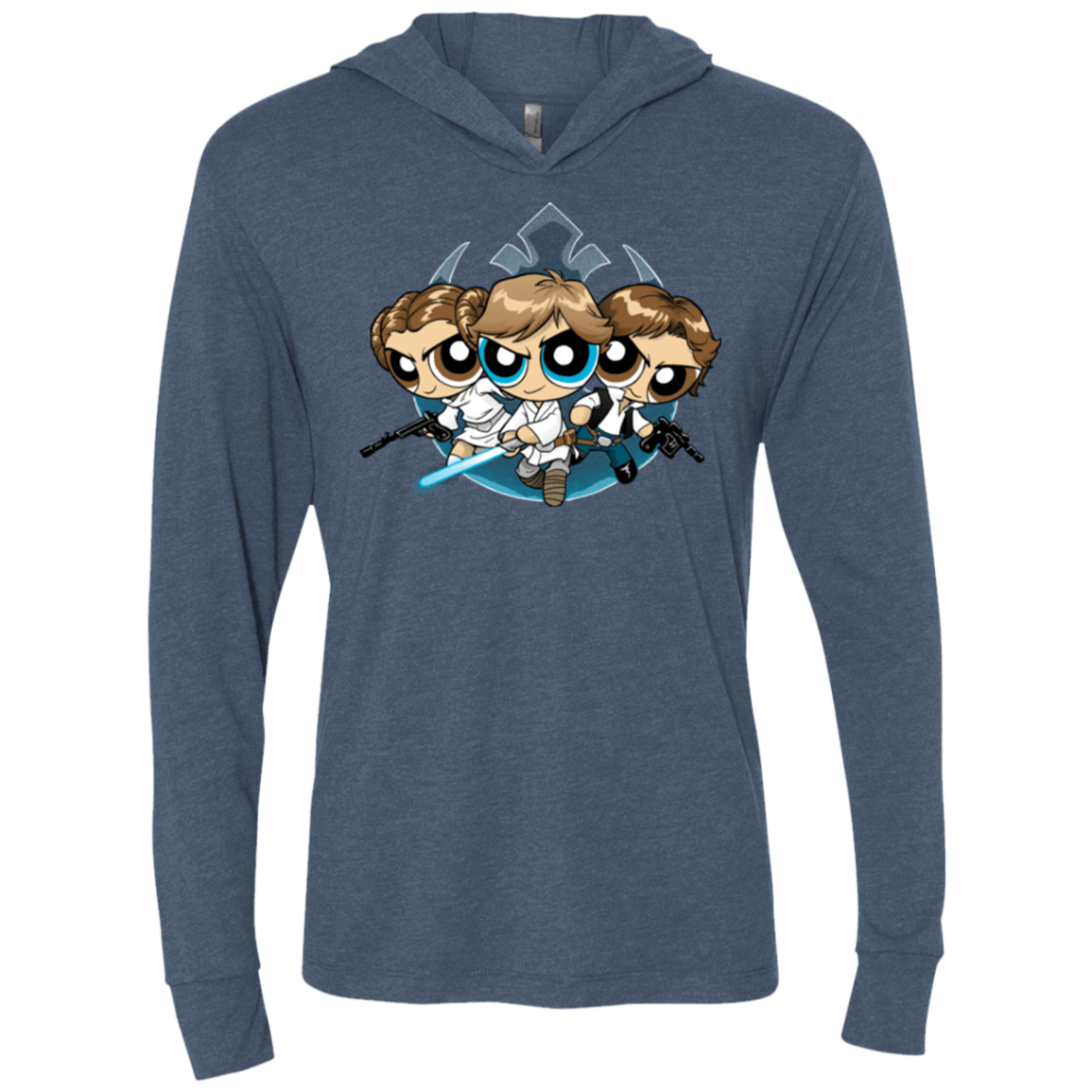 T-Shirts Indigo / X-Small Lightside Triblend Long Sleeve Hoodie Tee