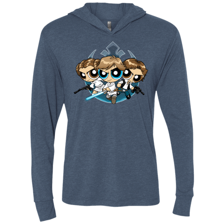 T-Shirts Indigo / X-Small Lightside Triblend Long Sleeve Hoodie Tee