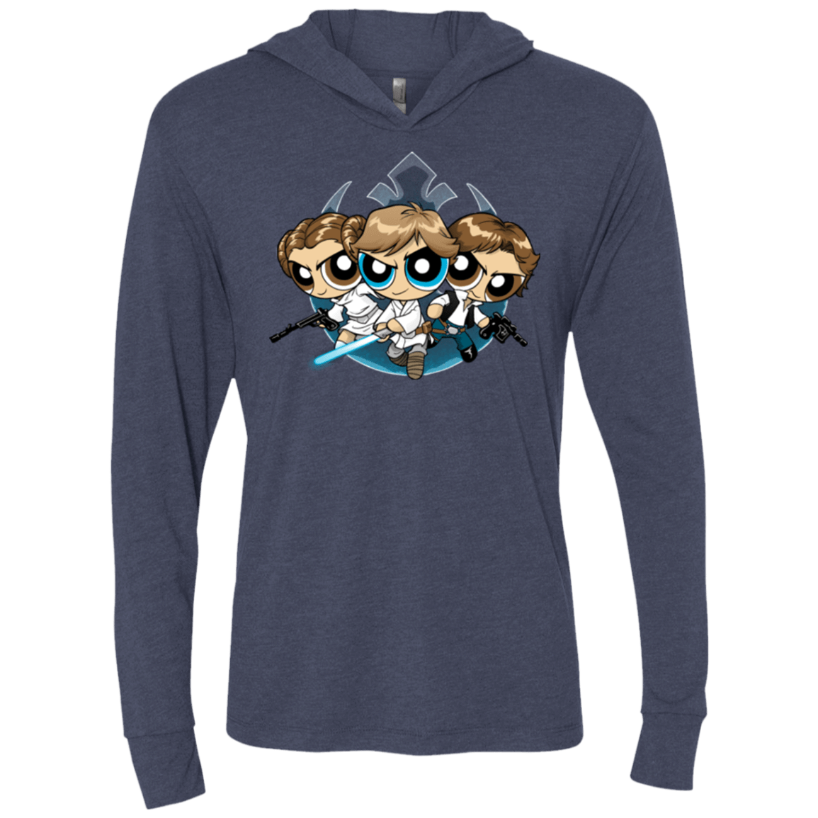 T-Shirts Vintage Navy / X-Small Lightside Triblend Long Sleeve Hoodie Tee