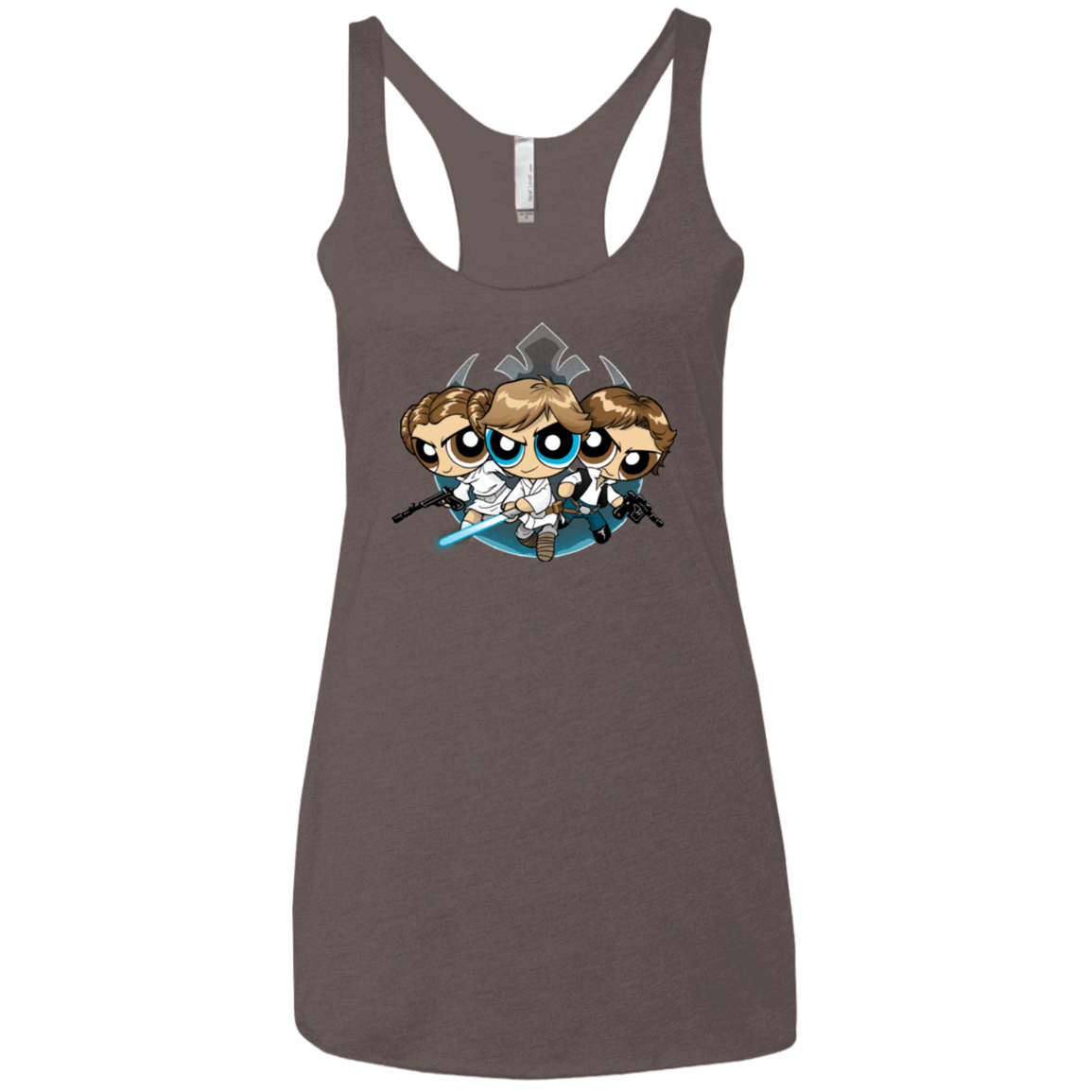 T-Shirts Macchiato / X-Small Lightside Women's Triblend Racerback Tank