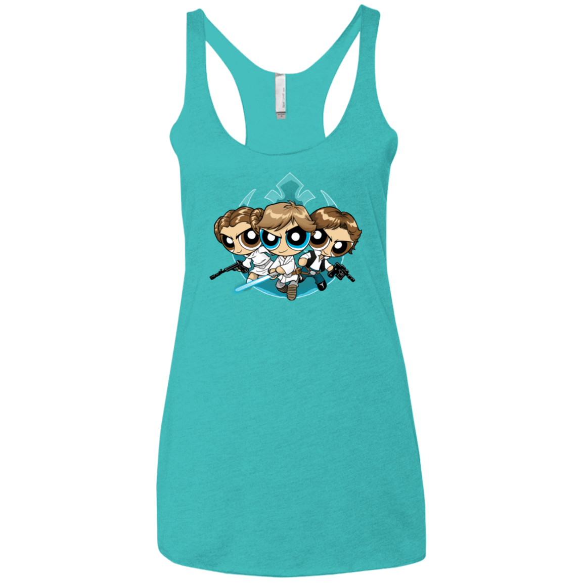 T-Shirts Tahiti Blue / X-Small Lightside Women's Triblend Racerback Tank