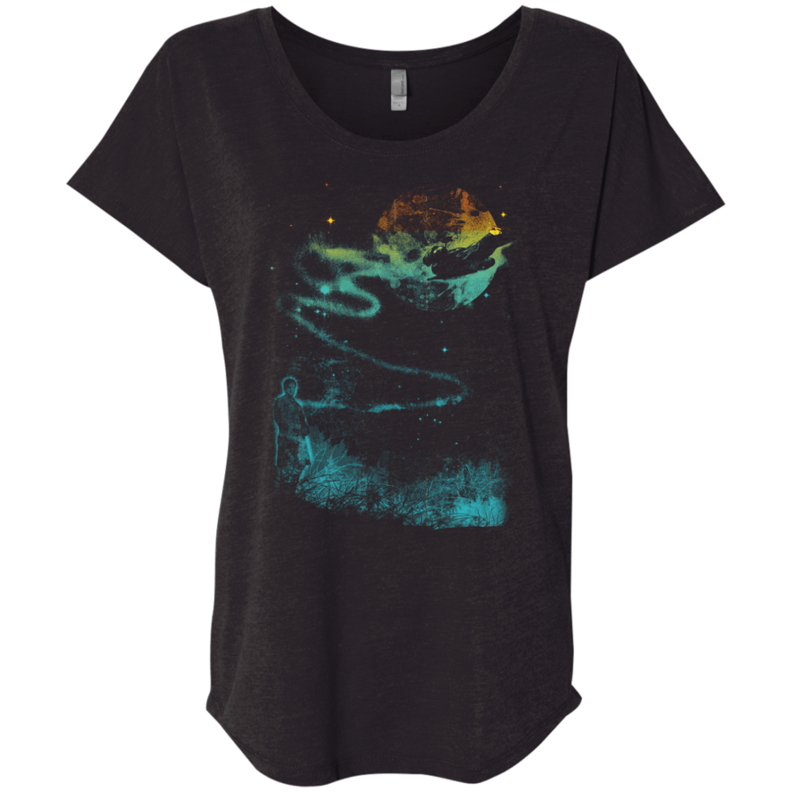 T-Shirts Vintage Black / X-Small Like a Leaf Triblend Dolman Sleeve