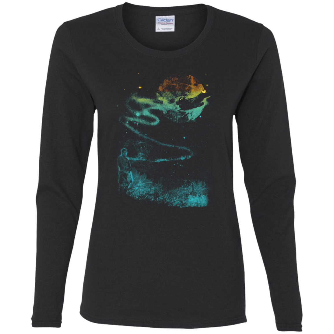 T-Shirts Black / S Like a Leaf Women's Long Sleeve T-Shirt