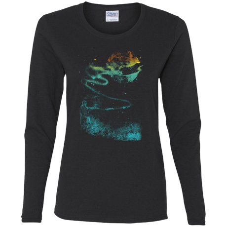 T-Shirts Black / S Like a Leaf Women's Long Sleeve T-Shirt
