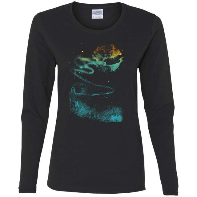 T-Shirts Black / S Like a Leaf Women's Long Sleeve T-Shirt
