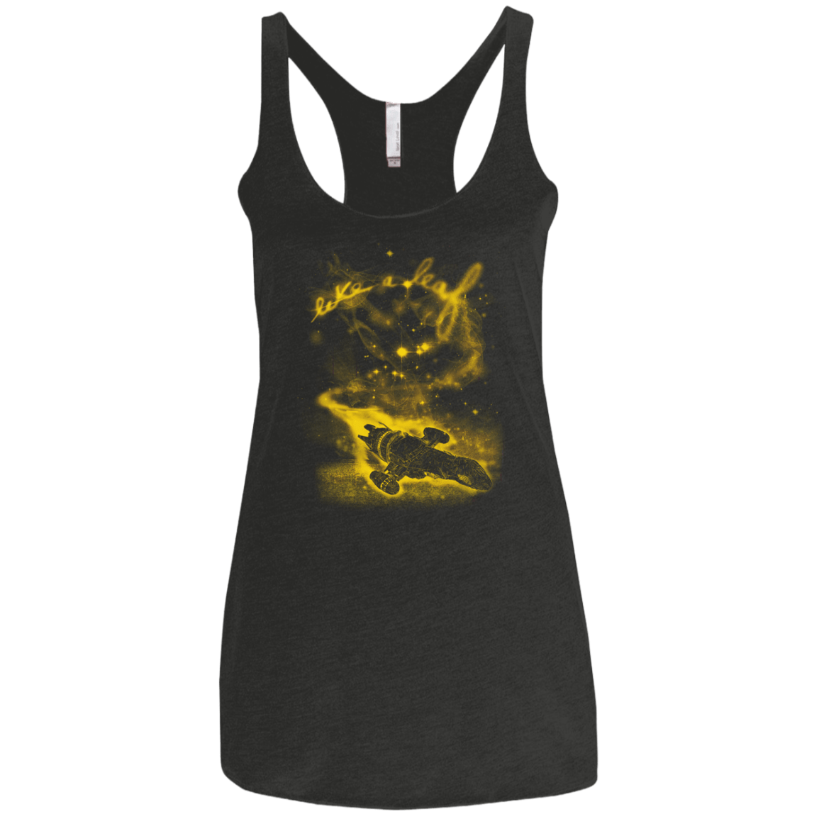 T-Shirts Vintage Black / X-Small Like a Leaf Women's Triblend Racerback Tank