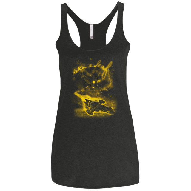 T-Shirts Vintage Black / X-Small Like a Leaf Women's Triblend Racerback Tank